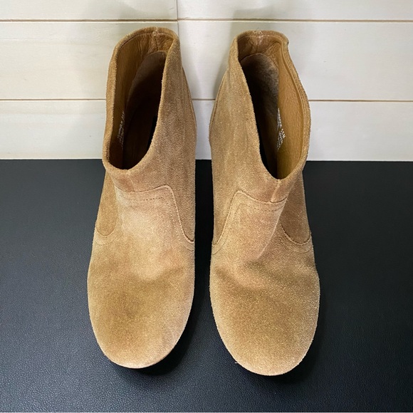 Steve Madden Pembrook Ankle Booties Women's Size 5.5 Shoes M Brown Suede Leather - Picture 6 of 10